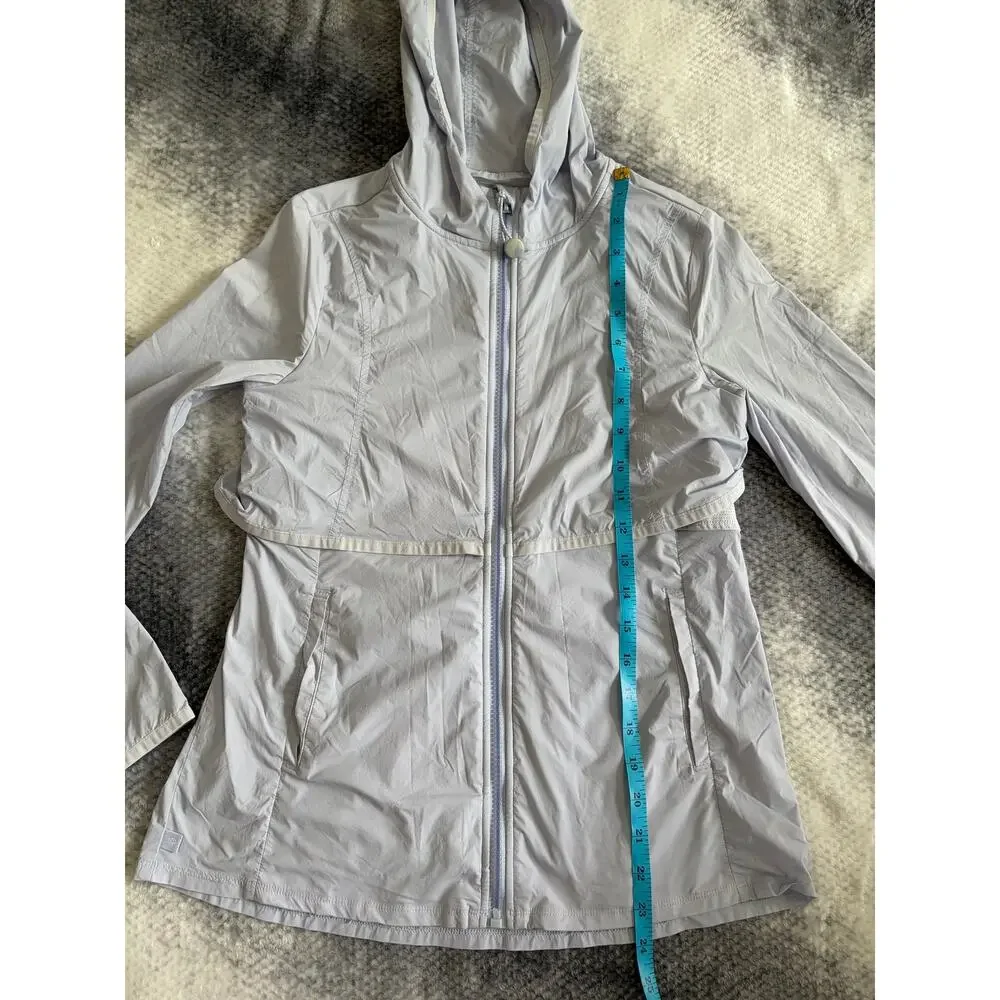 Athleta Girls Lightweight Lavender Zip Up Jacket Size XL 14 Gorpcore Outdoors